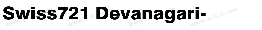 Swiss721 Devanagari字体转换